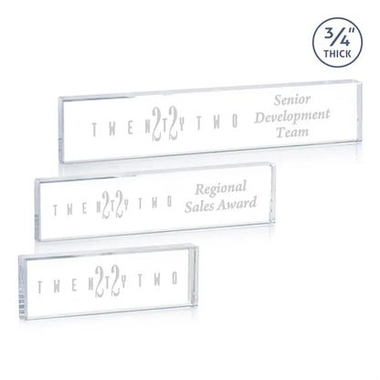Lancaster Nameplate - Deep Etch