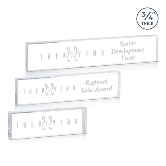 Lancaster Nameplate - Deep Etch