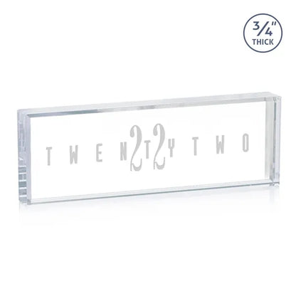 Lancaster Nameplate - Deep Etch