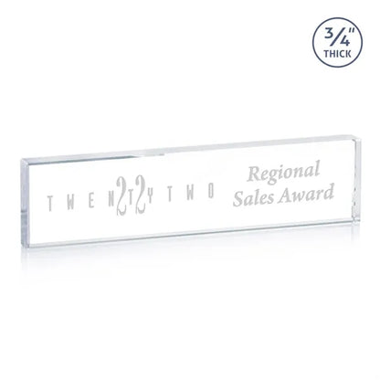 Lancaster Nameplate - Deep Etch