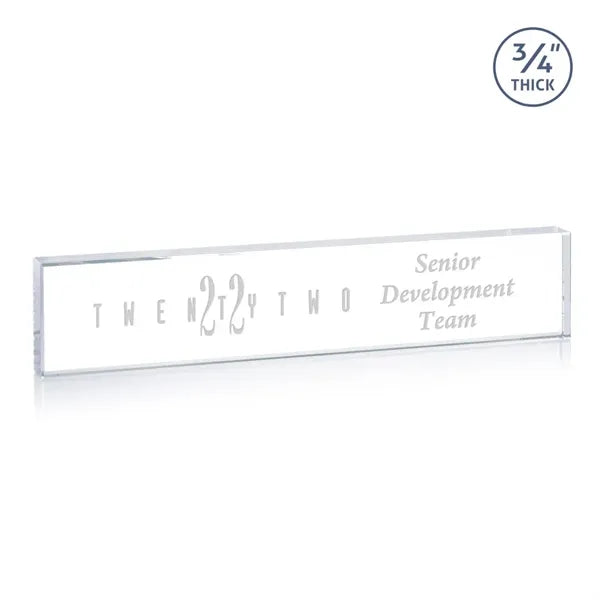 Lancaster Nameplate - Deep Etch