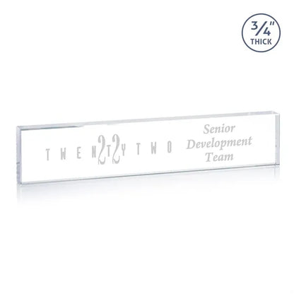 Lancaster Nameplate - Deep Etch