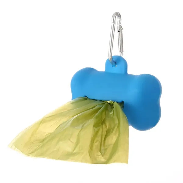 Silicone Bone Shape Pet Waste Bag Dispenser Kit