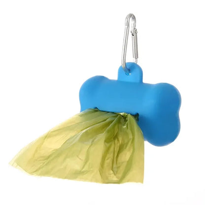 Silicone Bone Shape Pet Waste Bag Dispenser Kit