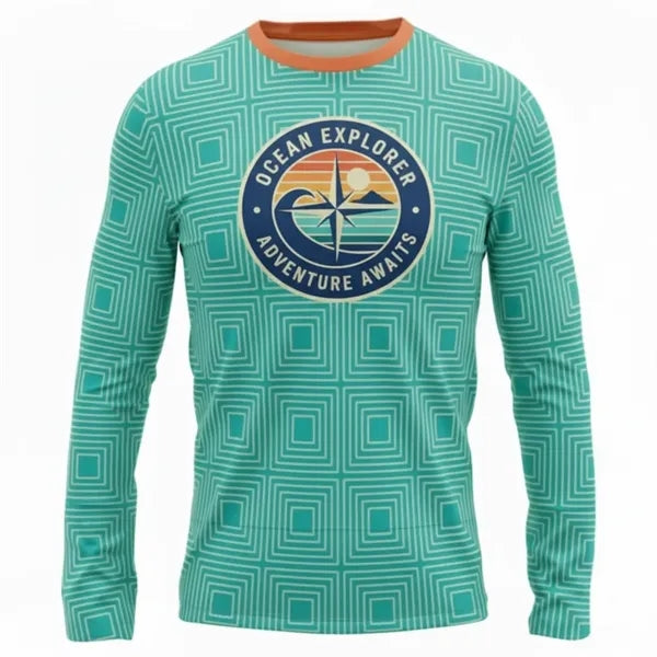 UPF Long Sleeve T-Shirt Unisex Sublimation Interlock
