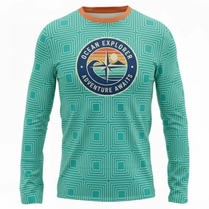 UPF Long Sleeve T-Shirt Unisex Sublimation Interlock