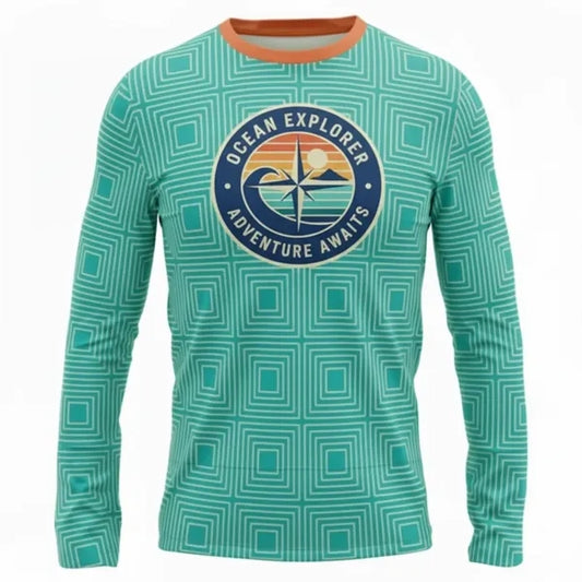 UPF Long Sleeve T-Shirt Unisex Sublimation Interlock