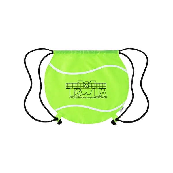 Game Time! Tennis Ball Drawstring Bag