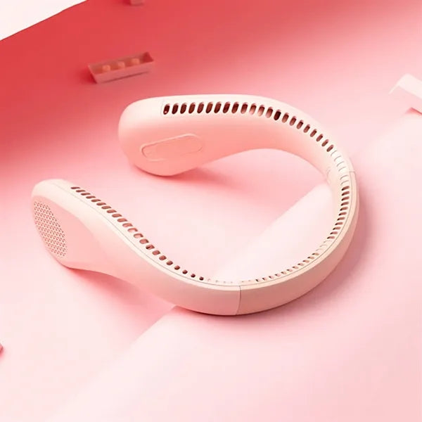 Bladeless USB Rechargeable Neck Cooling Wearable Fan