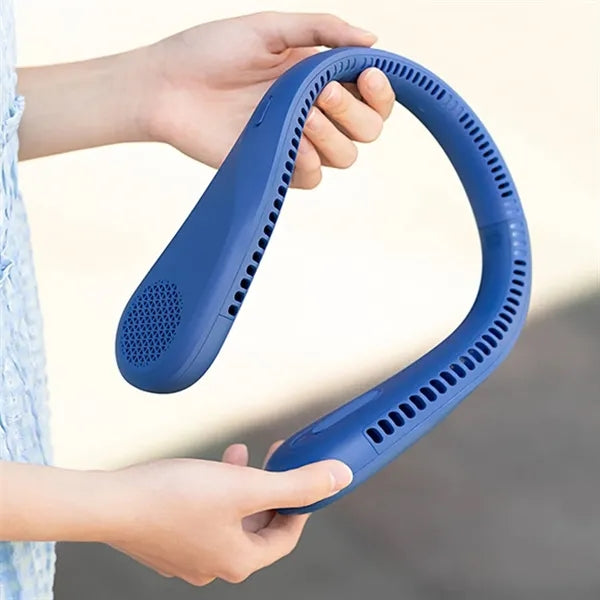 Bladeless USB Rechargeable Neck Cooling Wearable Fan