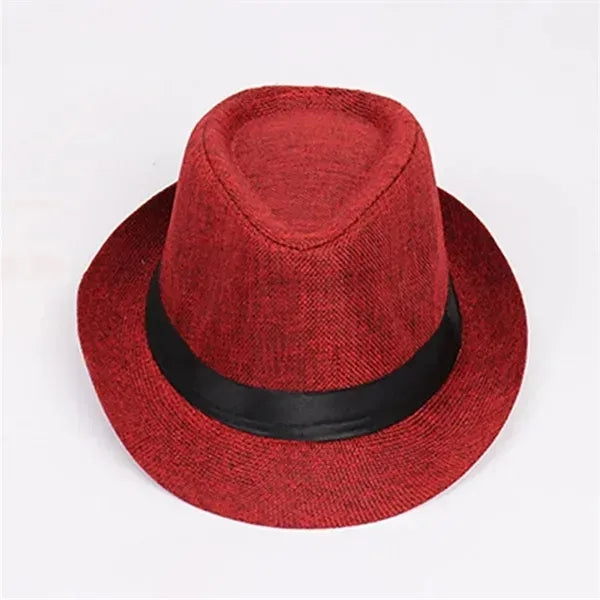 Vintage Short Brim Hemp Hat