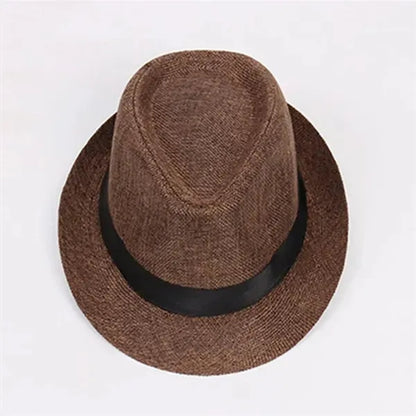Vintage Short Brim Hemp Hat
