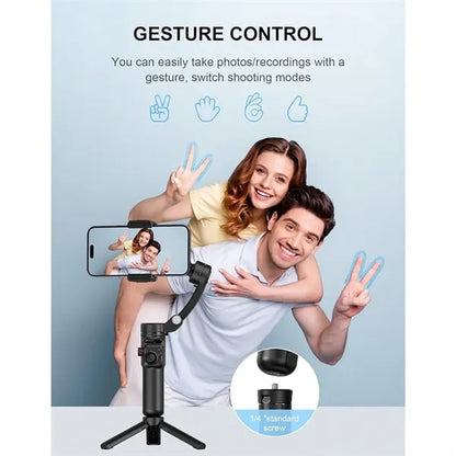 Phone Gimbal Stabilizer for Video Recording w/ Fill Light