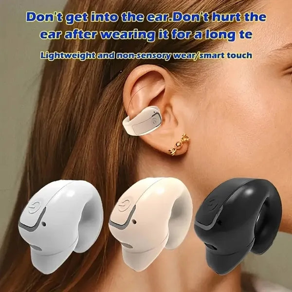 Wireless Bluetooth Ear Hook Headset w/ Noise Cancellation