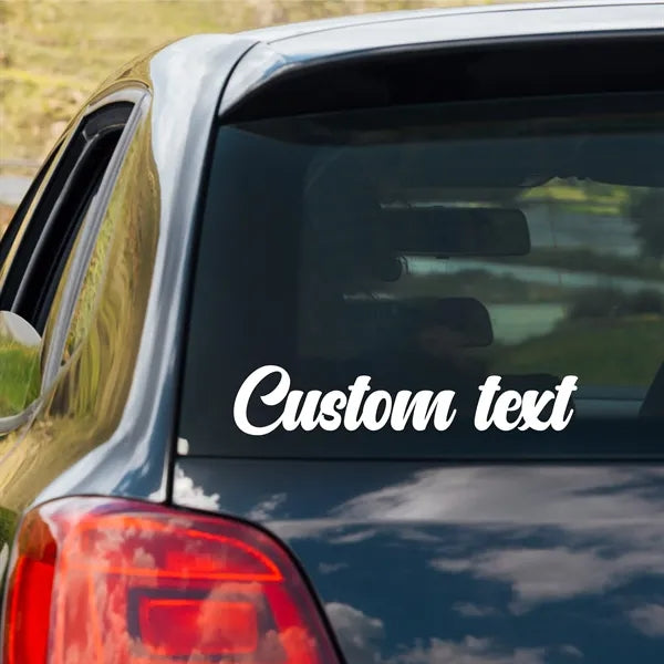 Custom Car Window Decals - Waterproof & Transparent