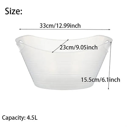 152 oz Heavy-Duty Plastic Ice Bucket