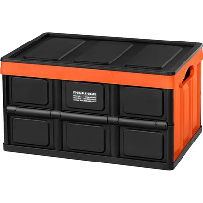Foldable Plastic Storage Box, Car Trunk & Outdoor Organizer