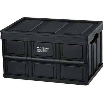 Foldable Plastic Storage Box, Car Trunk & Outdoor Organizer