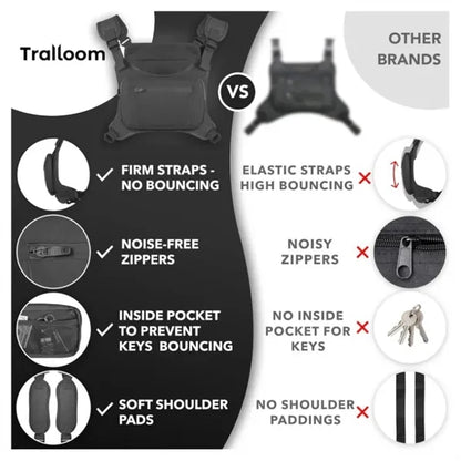 Outdoor Tactical Crossbody Sling Bag With Adjustable Strap