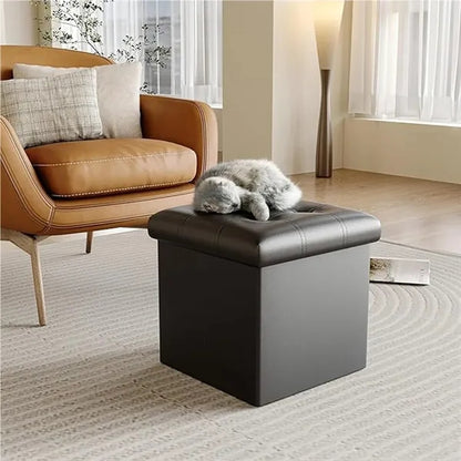 Storage Stool: 2-in-1 Seat & Organizer