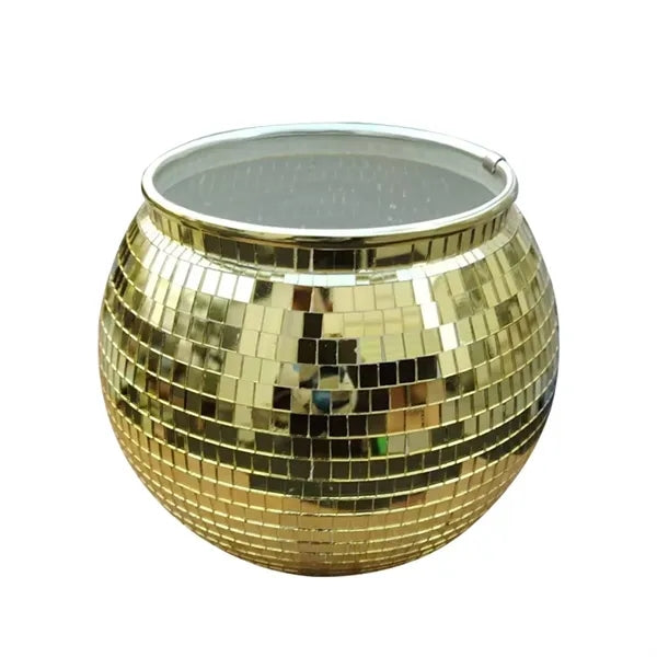 Large Mirror Ice Bucket, Laser Champagne Chiller