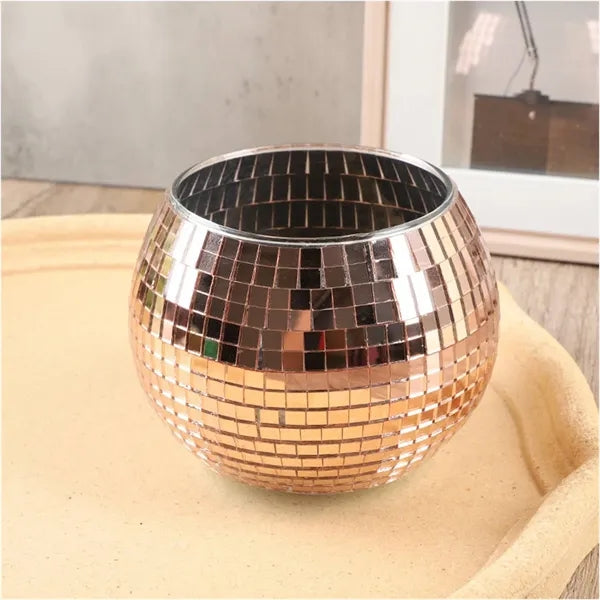 Large Mirror Ice Bucket, Laser Champagne Chiller