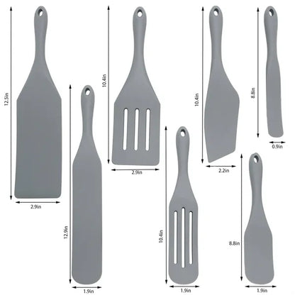 8PCS Heat Resistant Silicone Kitchen Cooking Utensils