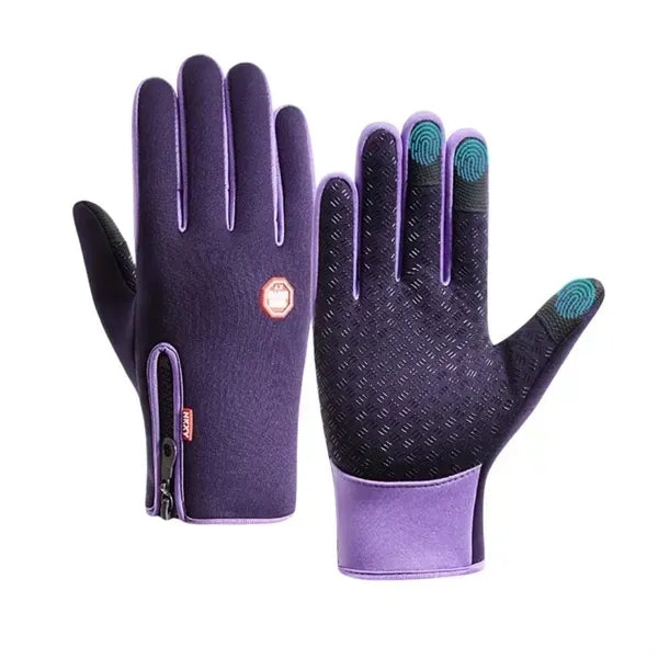 Touchscreen Thermal Zipper Winter Gloves