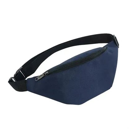 Solid Color Sports Waist Bag for Outdoor Travel Fitness