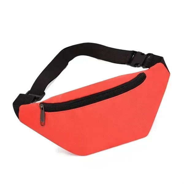 Solid Color Sports Waist Bag for Outdoor Travel Fitness