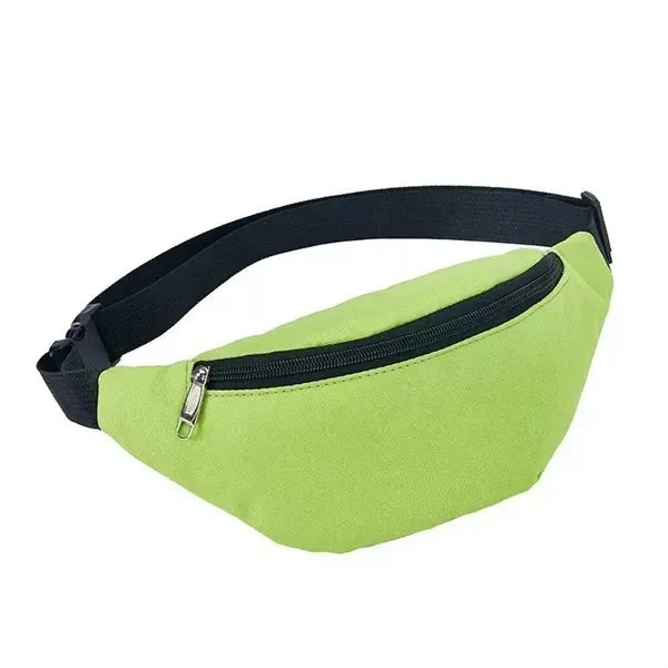 Solid Color Sports Waist Bag for Outdoor Travel Fitness