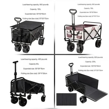 Folding Wagon Cart for Camping and Outdoor