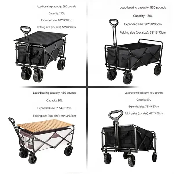Folding Wagon Cart for Camping and Outdoor