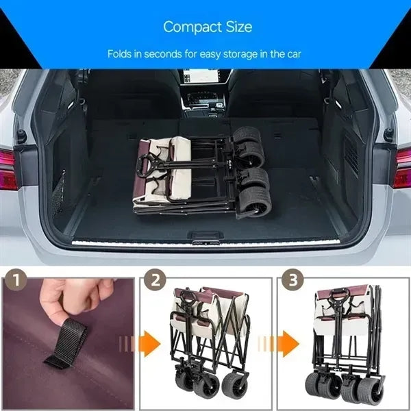 Folding Wagon Cart for Camping and Outdoor