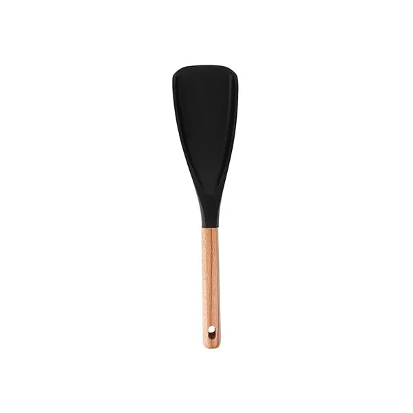 Non Stick Silicone Spatula w/ Wooden Handle