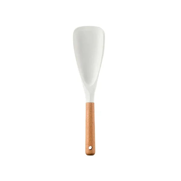 Non Stick Silicone Spatula w/ Wooden Handle