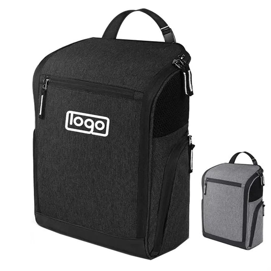 Ventilated Golf Shoe Bag w/ Zipper & Pockets - Unisex