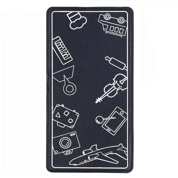 Foldable Adjustable Leather Phone Holder for Home & Travel