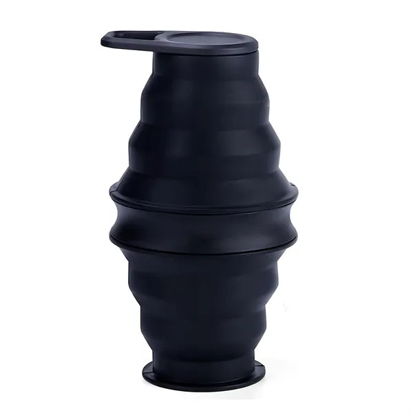 18oz Portable Travel Folding Mouthwash Cup With Lid