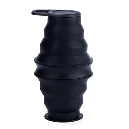 18oz Portable Travel Folding Mouthwash Cup With Lid