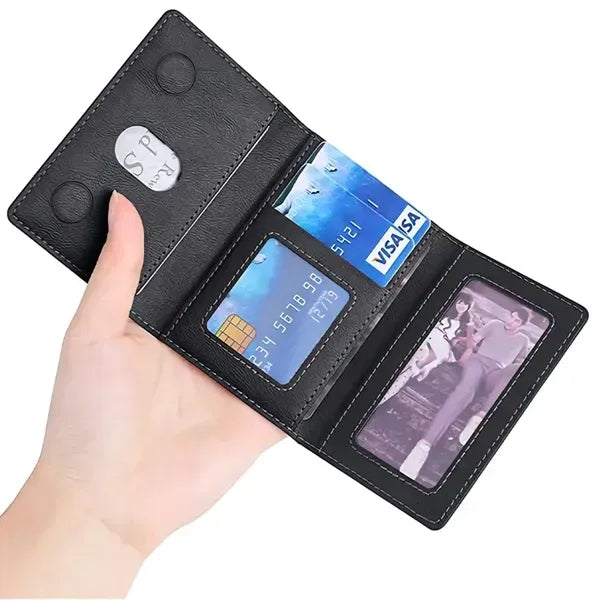3-Fold Magnetic Phone Wallet Stand