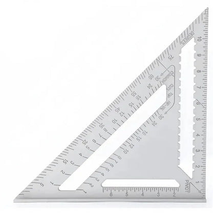 7 Inch Aluminum Triangle Ruler-Metric & Imperial Scale