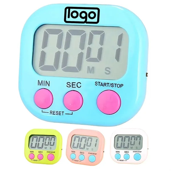 Digital Kitchen Timer - Large LCD & Loud Alarm