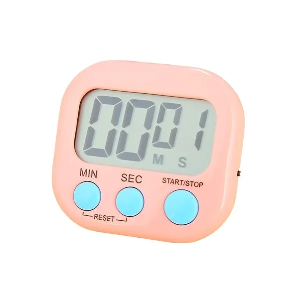 Digital Kitchen Timer - Large LCD & Loud Alarm