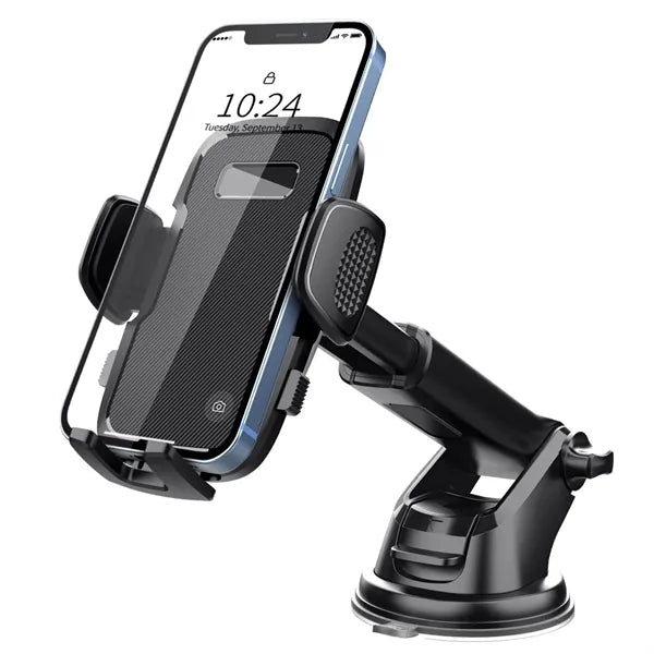 Adjustable Car Phone Holder With Suction Mount