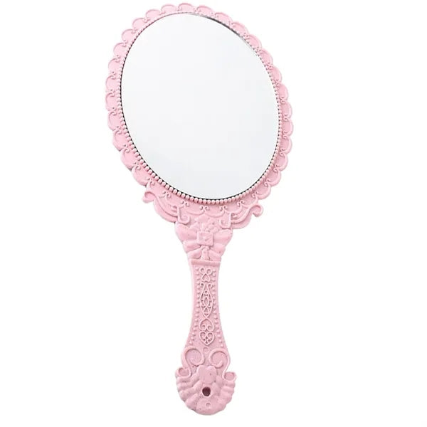 Vintage Oval Handheld Makeup Mirror