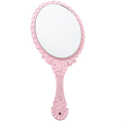 Vintage Oval Handheld Makeup Mirror