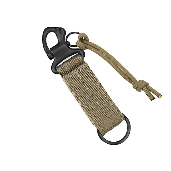 Outdoor Nylon Eagle Beak Hook Keychain with Carabiner