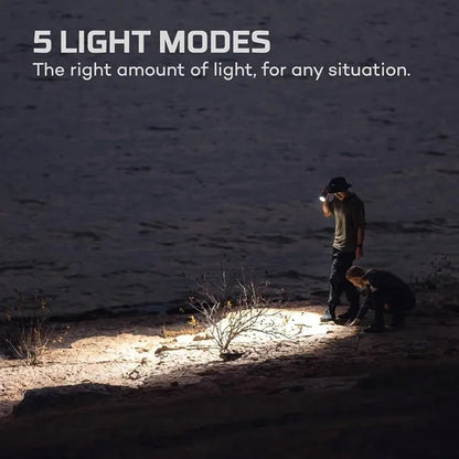 USB-C Rechargeable Flashlight - Zoom Beam & Power Alert