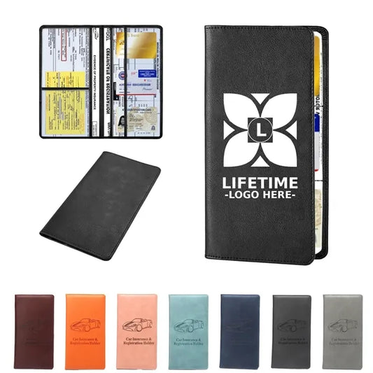 Leather Car Registration and Insurance Card Holder